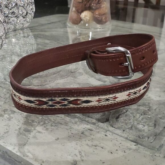 Hand made leather belt - Picture 2 of 7